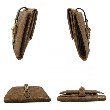  GUCCI グッチ グッチシマ ニュージャッキー 2つ折り財布 ジャンク品 220354 ブラウン