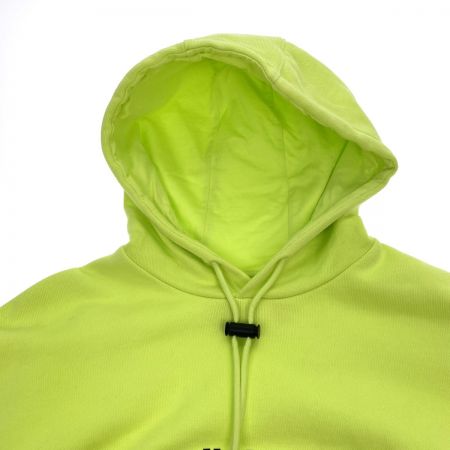  adidas アディダス パーカー アドベンチャービッグロゴフード GN2344 黄緑 Mサイズ