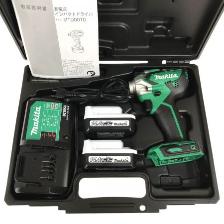  MAKITA マキタ 14.4V 充電式インパクトドライバ MTD001DSAX 充電器・充電池2個・ケース付