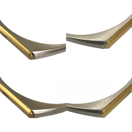  EMPORIO ARMANI エンポリオアルマーニ バングル ブレスレット シルバー×ゴールド