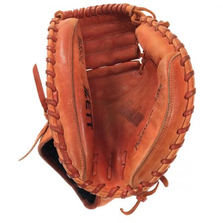  ZETTBRCB34512 デュアルキャッチ キャッチャーミット 軟式用 縦型 BRCB34512 オレンジ 右投用