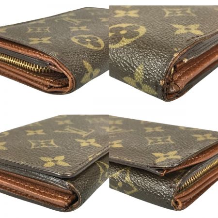  LOUIS VUITTON ルイヴィトン モノグラム ポルト モネ・ビエ トレゾール 2つ折り財布 ジャンク品 M61730 ブラウン