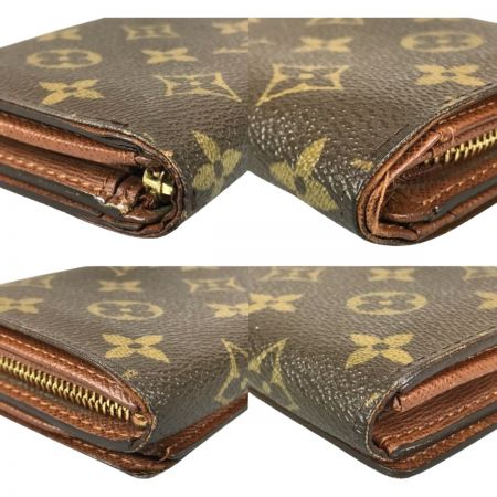  LOUIS VUITTON ルイヴィトン モノグラム ポルト モネ・ビエ トレゾール 2つ折り財布 ジャンク品 M61730 ブラウン