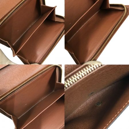  LOUIS VUITTON ルイヴィトン モノグラム ポルト モネ・ビエ トレゾール 2つ折り財布 ジャンク品 M61730 ブラウン