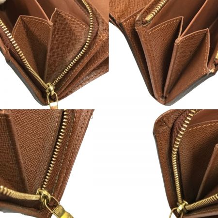  LOUIS VUITTON ルイヴィトン モノグラム ポルト モネ・ビエ トレゾール 2つ折り財布 ジャンク品 M61730 ブラウン