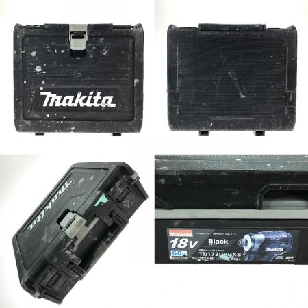  MAKITA マキタ 18V 充電式インパクトドライバ TD173DRGXB ブラック 充電器・充電池2個・ケース付