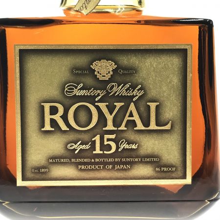 【北海道内限定発送】 ROYAL サントリーローヤル 15年 ゴールドラベル 43％ 750ml 箱付 ジャパニーズウィスキー 未開栓
