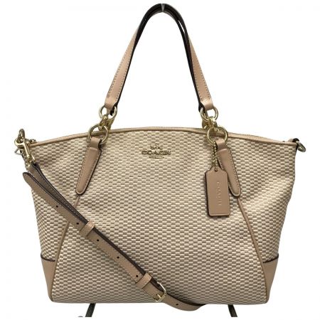  COACH コーチ エクスプローデッド スモール ケルシー サッチェル 2WAYハンドバッグ F27576