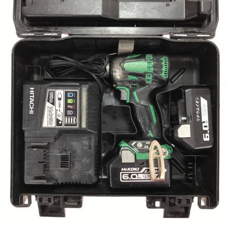  HITACHI 日立 18V 充電式インパクトドライバー WH18DDL2 グリーン 充電器・充電池2個・ケース付