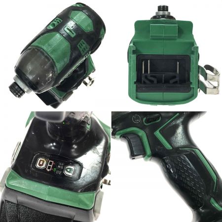  HITACHI 日立 18V 充電式インパクトドライバー WH18DDL2 グリーン 充電器・充電池2個・ケース付
