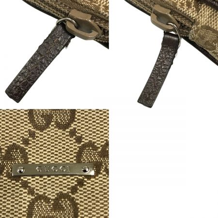  GUCCI グッチ GGキャンバス×レザー シガレットケース 115249 ブラウン