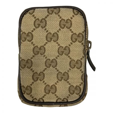  GUCCI グッチ GGキャンバス×レザー シガレットケース 115249 ブラウン