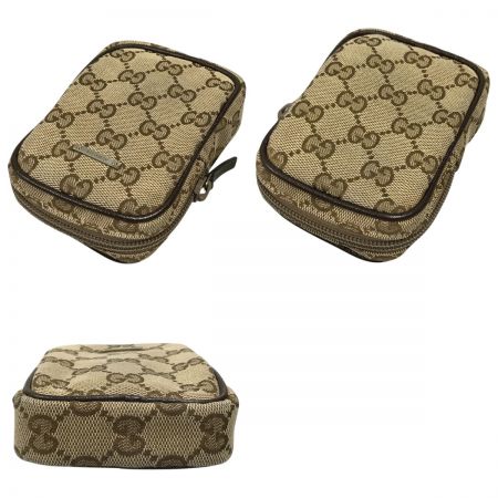  GUCCI グッチ GGキャンバス×レザー シガレットケース 115249 ブラウン
