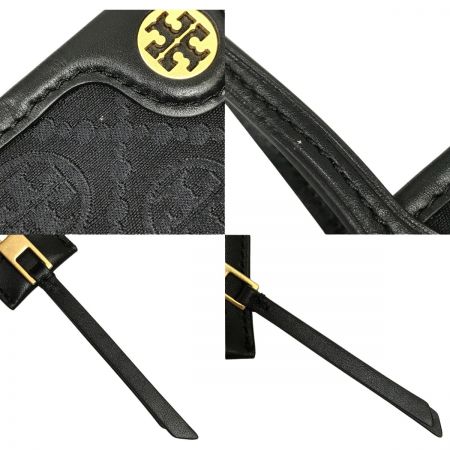  TORY BURCH トリーバーチ Tモノグラム スモールジップトートバッグ ブラック