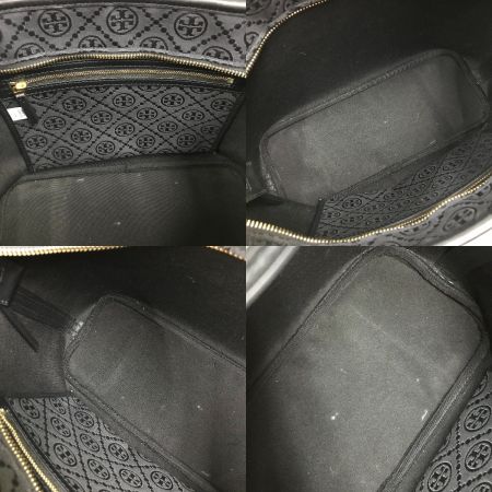  TORY BURCH トリーバーチ Tモノグラム スモールジップトートバッグ ブラック