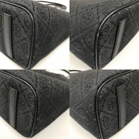  TORY BURCH トリーバーチ Tモノグラム スモールジップトートバッグ ブラック