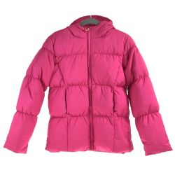 ## RALPH LAUREN ラルフローレン キッズ ダウンジャケット フード付き 150cm ショッキングピンク Aランク