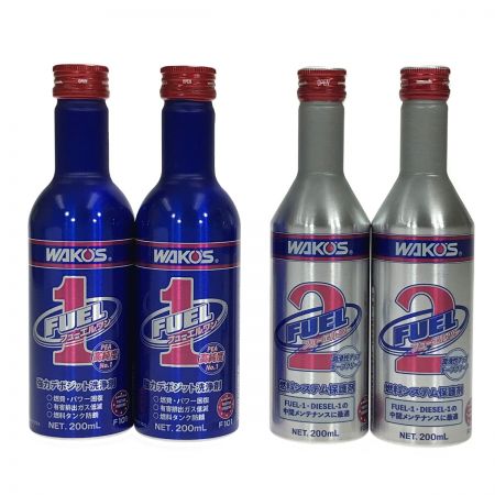  WAKO'S フューエルワン(F-1)200ml×2本・フューエルツー(F-2)200ml×2本セット 燃料添加剤