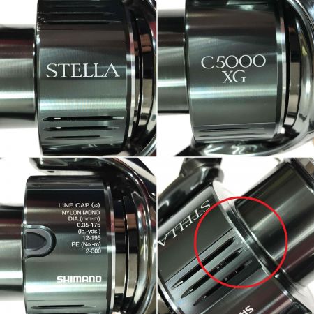  SHIMANO シマノ 22ステラ C5000XG スピニングリール 043979 青シール有 STELLA