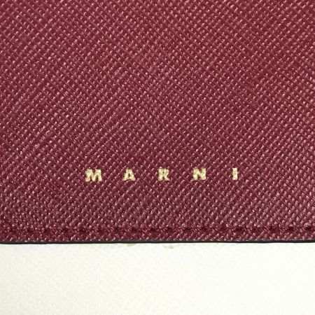 MARNI マルニ 2つ折り財布 PFMOQ09U23LV520 ワインレッド