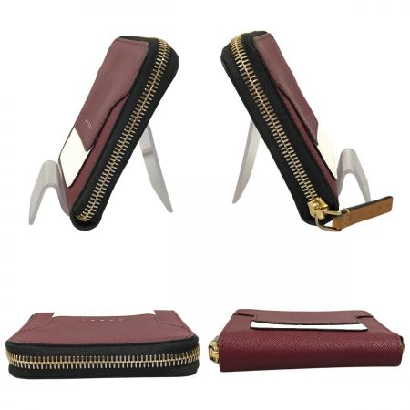  MARNI マルニ 2つ折り財布 PFMOQ09U23LV520 ワインレッド