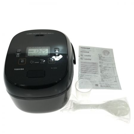  TOSHIBA 東芝 真空IH ジャー炊飯器 5.5合(1.0L) RC-10VRV グランブラック