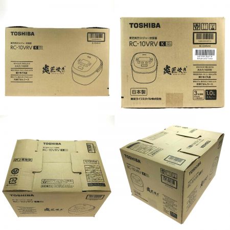  TOSHIBA 東芝 真空IH ジャー炊飯器 5.5合(1.0L) RC-10VRV グランブラック