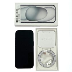 ## Apple アップル iPhone15 128GB MTMH3J/A ブラック 初期化済 docomo 〇 Aランク