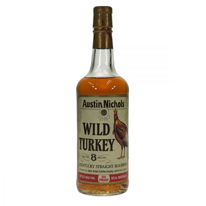 WILD TURKEY ワイルドターキー 8年 旧ボトル 750ml 50.5度 101PROOF バーボン ウイスキー  未開栓｜中古｜なんでもリサイクルビッグバン