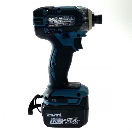  MAKITA マキタ 14.4V 充電式インパクトドライバ TD138DRFX ブルー 充電器・充電池2個・ケース付