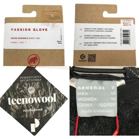  MAMMUT マムート パッション グローブ Mサイズ 未使用品 ブラック