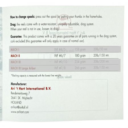  Ari T Hart フライリール マッハ2 右巻き