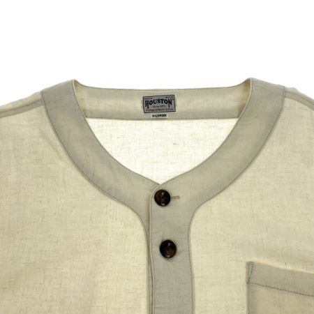  HOUSTON ヒューストン ベースボールシャツ 41032 ナチュラル サイズXL