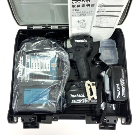  MAKITA マキタ 18V 充電式インパクトドライバ TD173DRGXB ブラック 充電器・充電池2個・ケース付