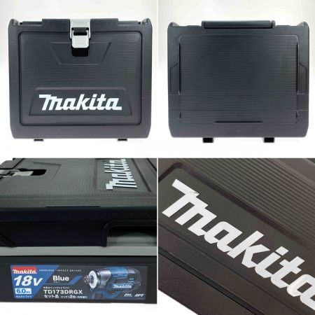  MAKITA マキタ 18V 充電式インパクトドライバ TD173DRGX ブルー 充電器・充電池2個・ケース付
