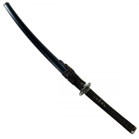   居合刀 透かし十字丸鍔 模造刀 曲がり有り