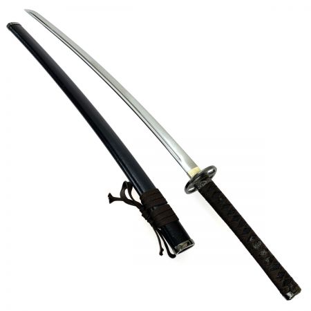   居合刀 透かし十字丸鍔 模造刀 曲がり有り