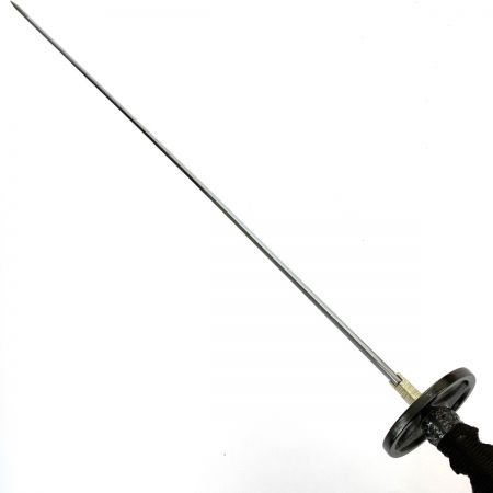   居合刀 透かし十字丸鍔 模造刀 曲がり有り