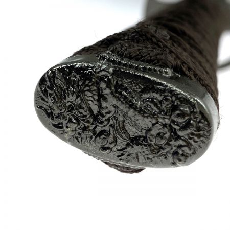   居合刀 透かし十字丸鍔 模造刀 曲がり有り