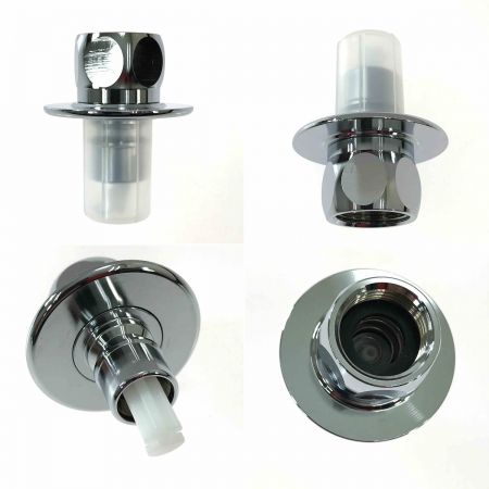  KAKUDAI 洗濯機用サーモスタット混合栓(ストッパーつき) 寒冷地用 177-002K