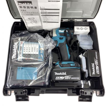  MAKITA マキタ 18V 充電式インパクトドライバ TD173DRGX ブルー 充電器・充電池2個・ケース付