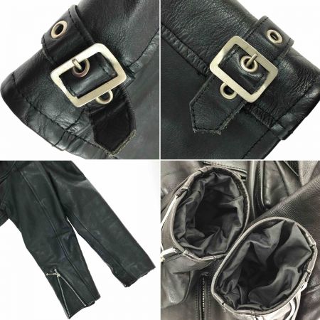  WINGS OVER U.S.A シングルライダースジャケット ブラック サイズ40