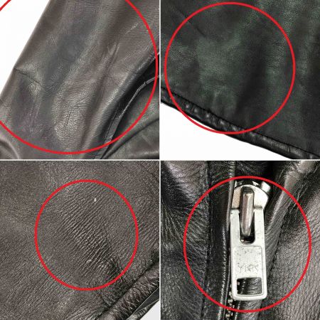  WINGS OVER U.S.A シングルライダースジャケット ブラック サイズ40