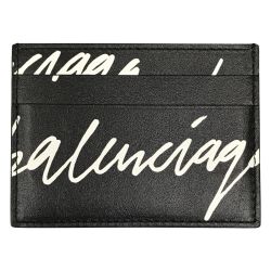 ## BALENCIAGA バレンシアガ ペイントカードケース 594309 1CB63 1090 ブラック Aランク
