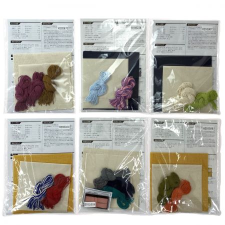   津軽こぎん刺しキット 6点セット 弘前こぎん研究所監修