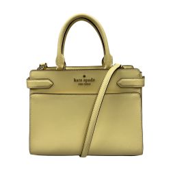 ## Kate Spade ケイトスペード ステイシー ミディアム サッチェル 2WAYハンドバッグ WKRU6951 イエロー Bランク