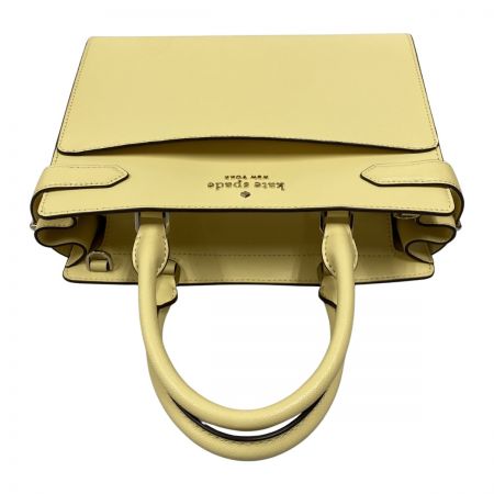 Kate Spade ケイトスペード ステイシー ミディアム サッチェル 2WAYハンドバッグ WKRU6951 イエロー