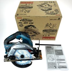## MAKITA マキタ 40V 165mm 充電式マルノコ HS001GZ ブルー 鮫肌チップソー付 未使用品 本体のみ Sランク
