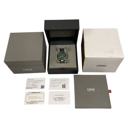  ORIS オリス アクイス デイト キャリバー400 自動巻き 腕時計  01 400 7769 4157-07 8 22 09PEB