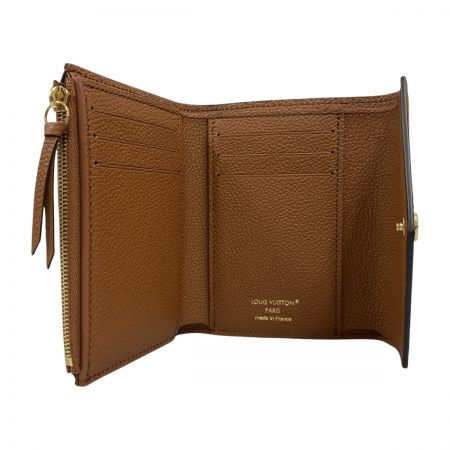  LOUIS VUITTON ルイヴィトン モノグラム アンプラント ポルトフォイユ・ヴィクトリーヌ 3つ折り財布 M11988 コニャック